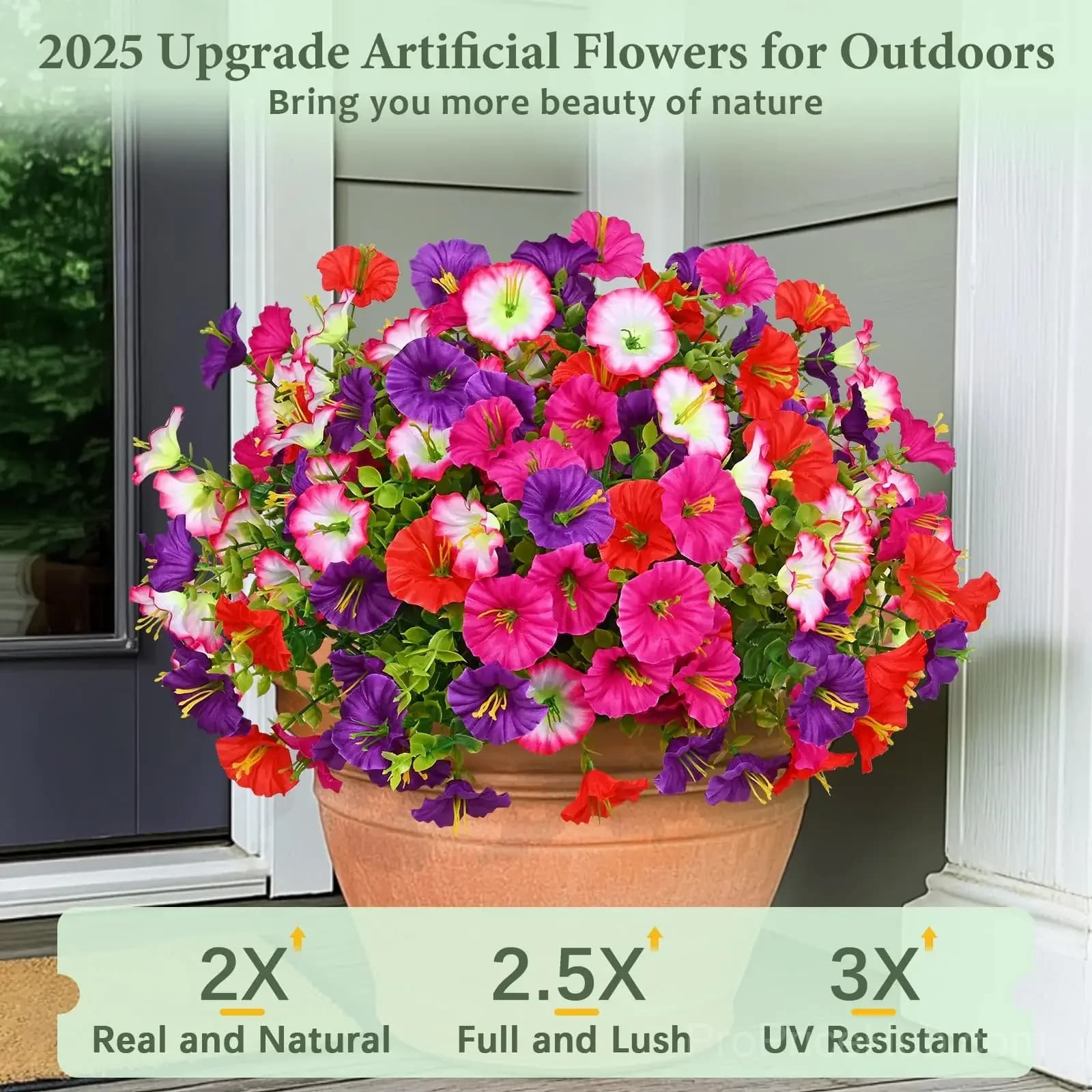 UV Resistant Artificial Petunias Flowers - View 19