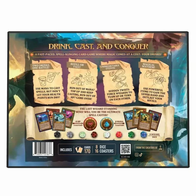 Wizards Tavern Fantasy Drinking Game with Dice and Spells - View 11