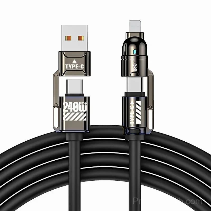 4-in-1 USB Charging Cable, 240W Fast Charging - Main
