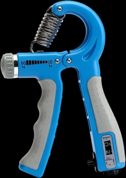 Adjustable Hand Grip Strengthener with Counter, Blue - Main