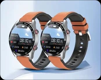 Health Monitoring Sports Smartwatch with Black Rubber Strap - View 8