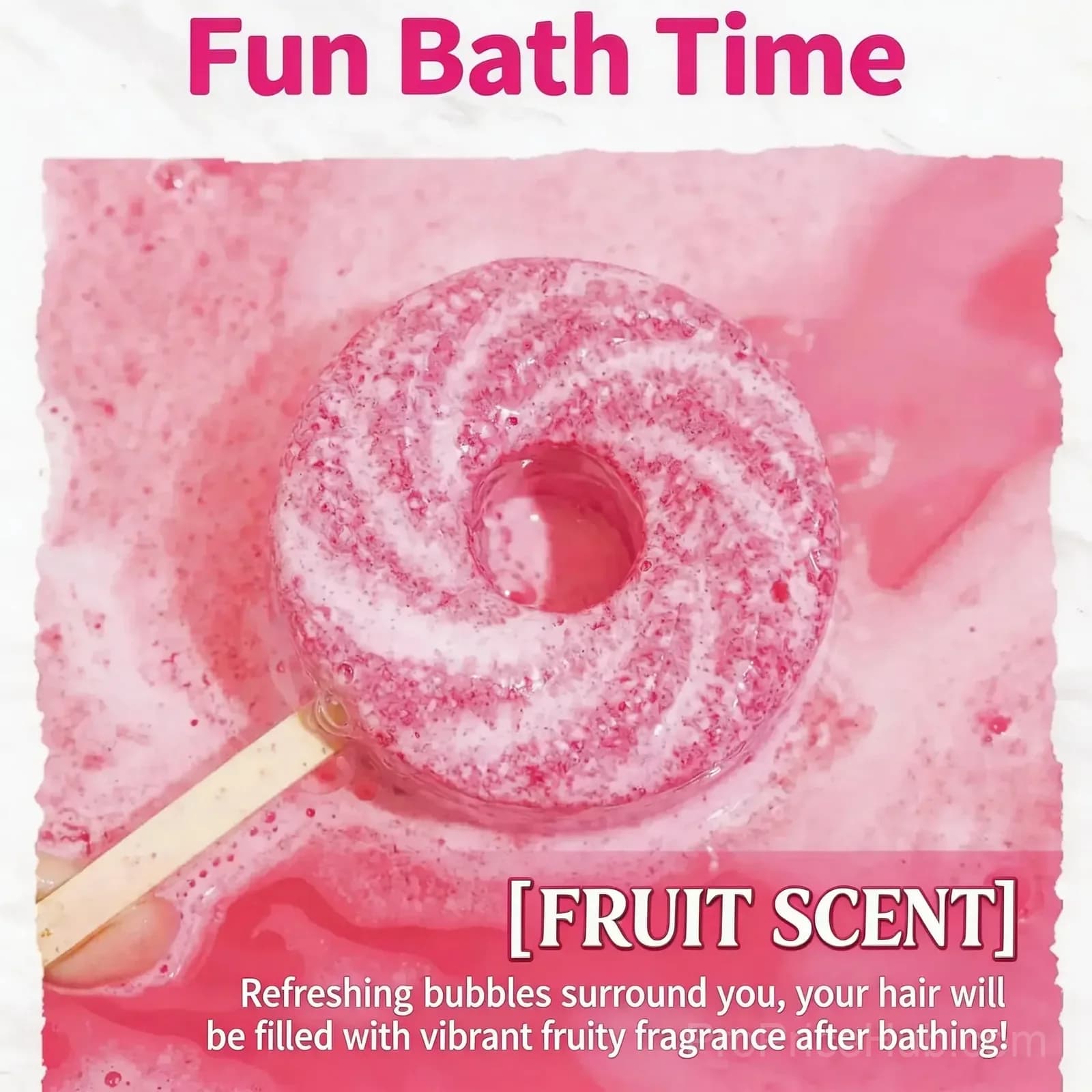 Cute Lollipop Bath Bomb – Colorful Bubble Bath Ball for Kids - Alt