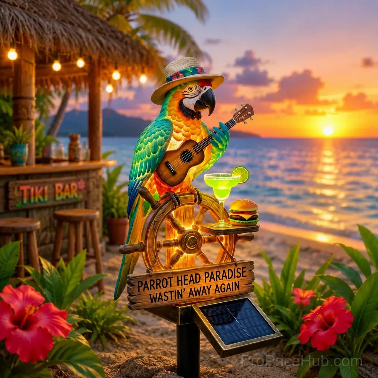 Solar Powered Parrot Garden Light - Main