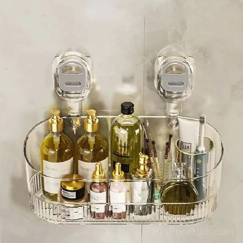 No-Drill Bathroom Suction Storage Box, Large Capacity - Alt