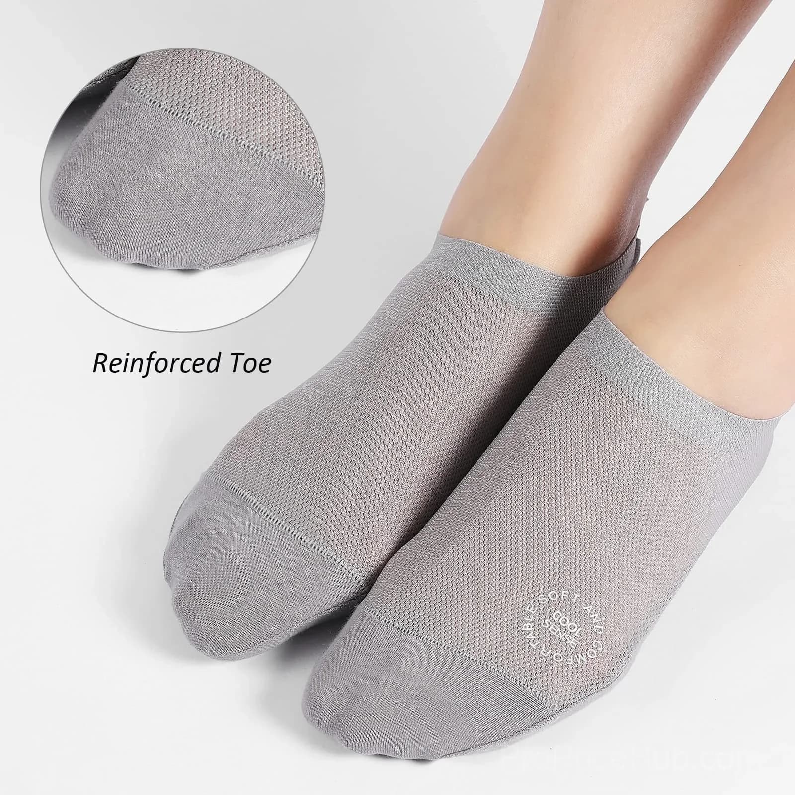 Ultra Thin No Show Liner Socks - Non Slip Hidden Fit - View 6