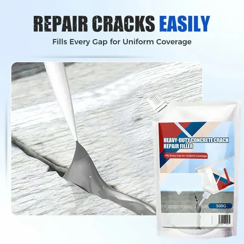 Heavy-Duty Concrete Crack Repair Adhesive, White, 200g - Alt