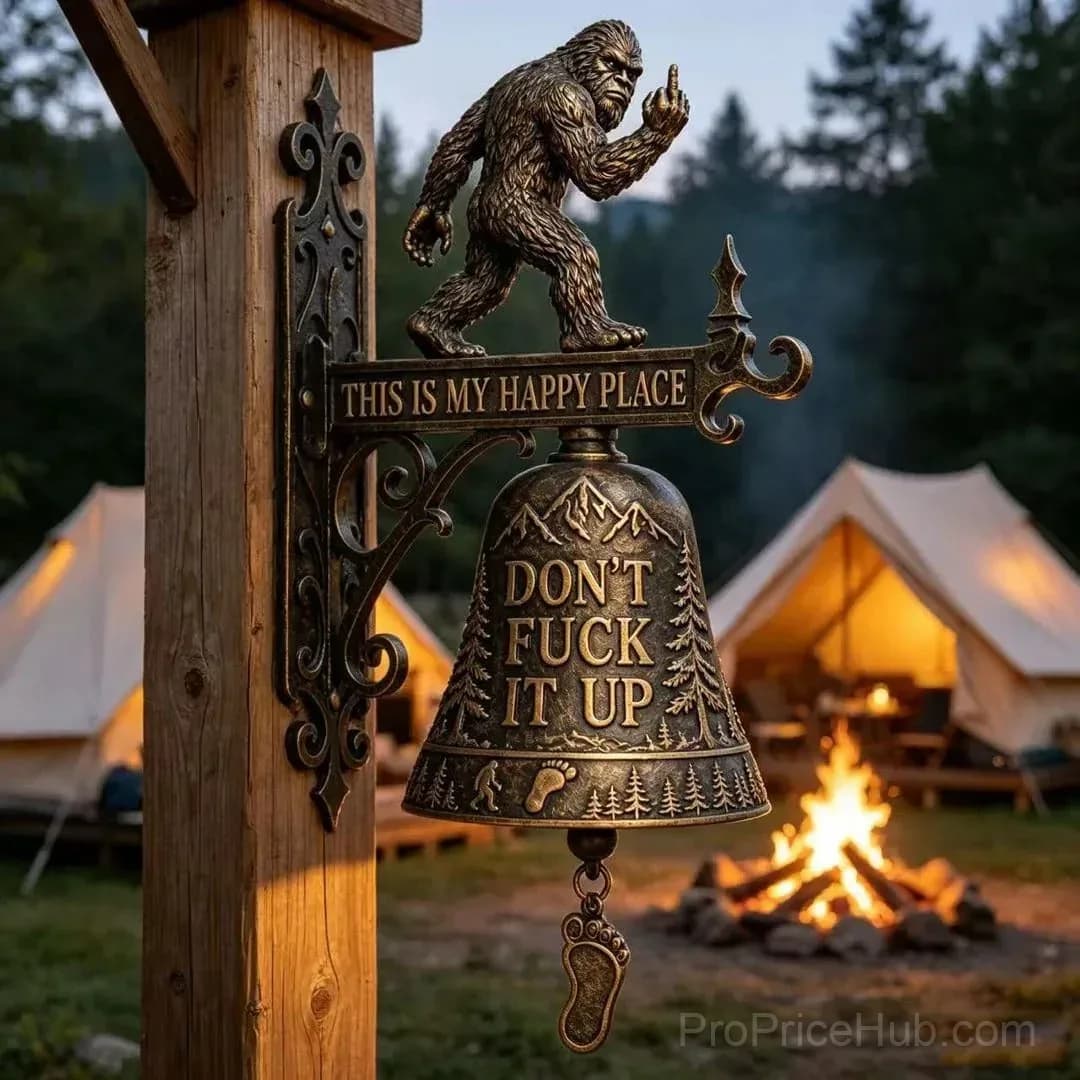 Funny Wall Bell – Rustic Sasquatch Doorbell Decor - View 5