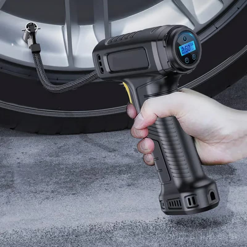 Portable Cordless Tire Air Compressor with Digital Display - View 8
