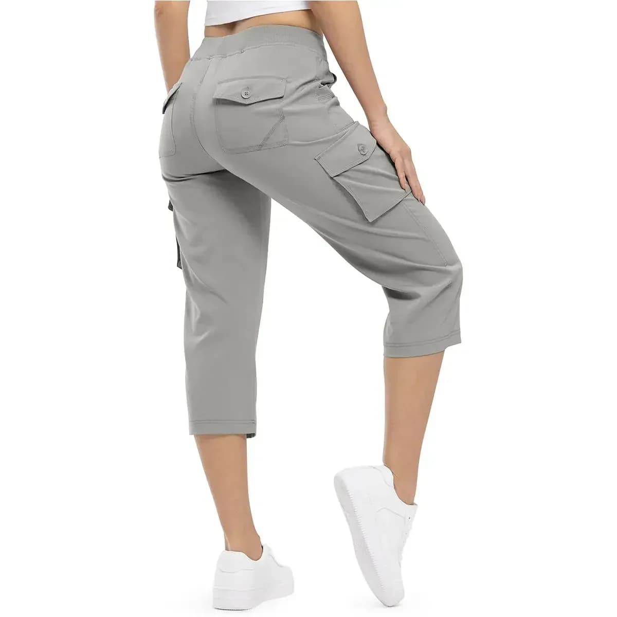 Women's Lightweight Hiking Capris: Quick-Dry, 6 Pockets, Loose Fit - View 16