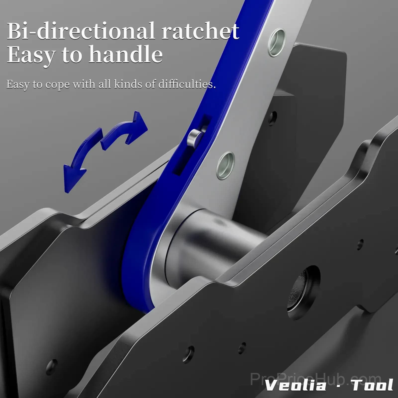 Brake Caliper Piston Press Tool – 360° Rotating Ratchet Wrench - View 4