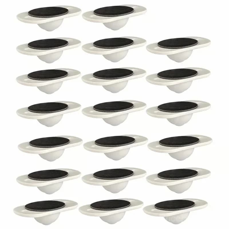 Adhesive Universal Pulley Wheels, 4-Pack - View 3