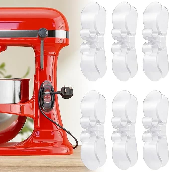 6-Pack Upgraded Appliance Cord Organizers for Kitchen Storage - Main