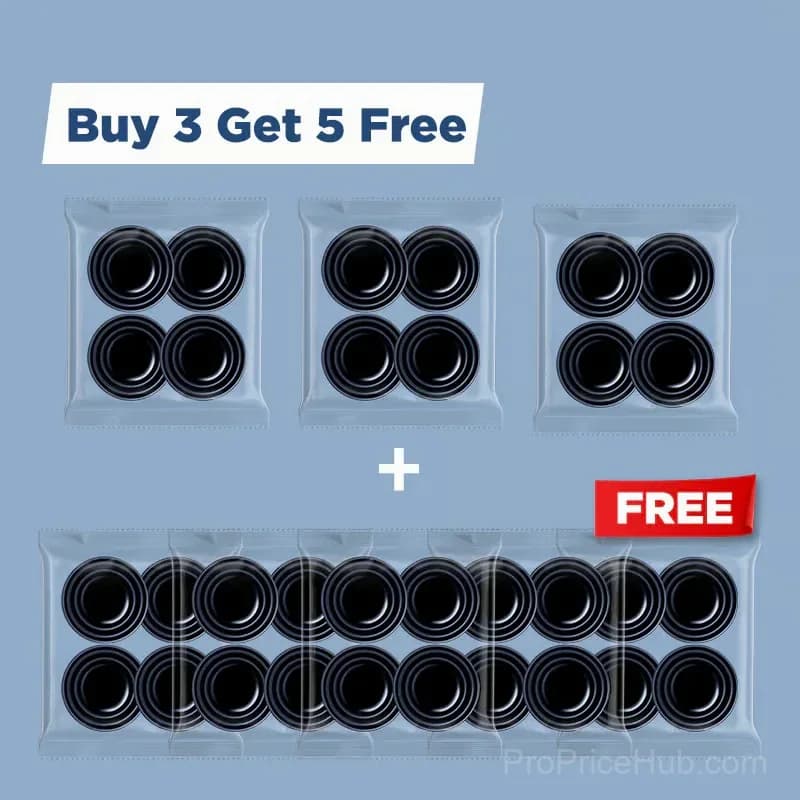 Car Door Bumper Protection Pads, Black, 8-Pack - View 15