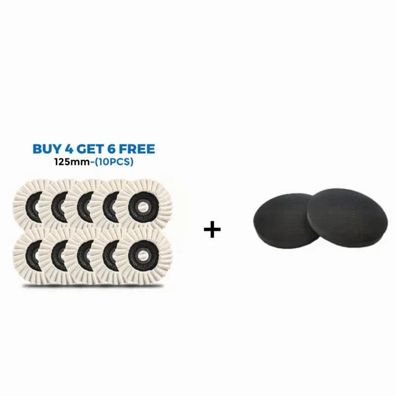 115mm Wool Felt Flap Polishing Discs, 2-Pack - View 22