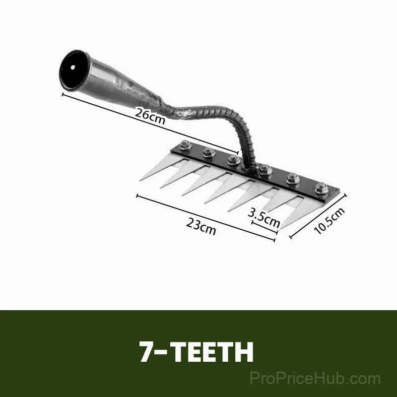 5-Tine Carbon Steel Garden Weeding Rake - View 11