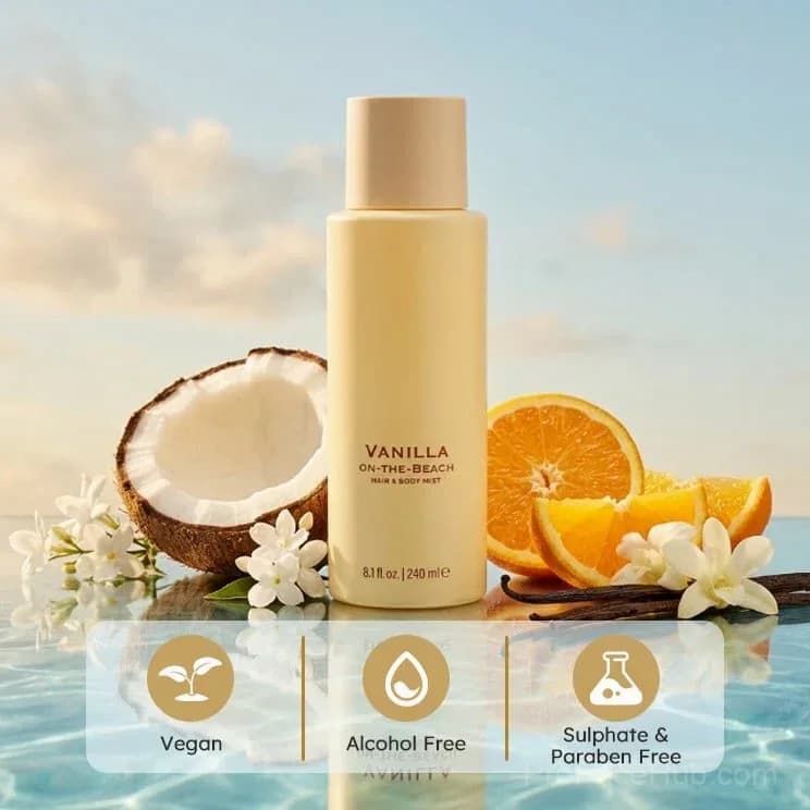 Vanilla on the Beach Women's Hair & Body Mist - Main