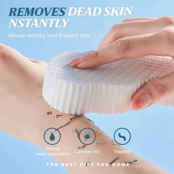 3D Super Soft Exfoliating Bath Sponge - Reusable Body Scrubber - Main