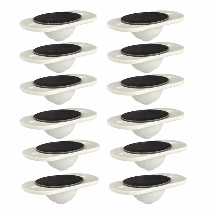 Adhesive Universal Pulley Wheels, 4-Pack - Alt