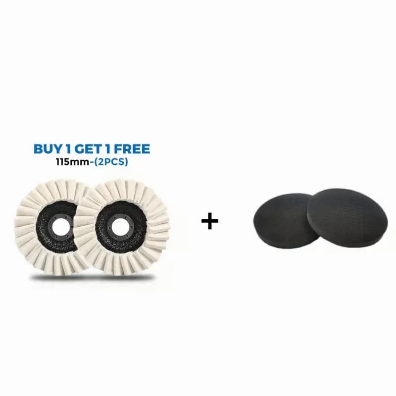 115mm Wool Felt Flap Polishing Discs, 2-Pack - View 17