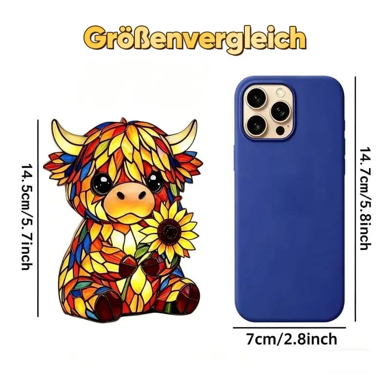 LED Night Light with Highland Cow Design - View 5