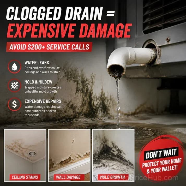 AC Drain Cleaner - Clear Clogs in Minutes, No Plumber Needed - Alt