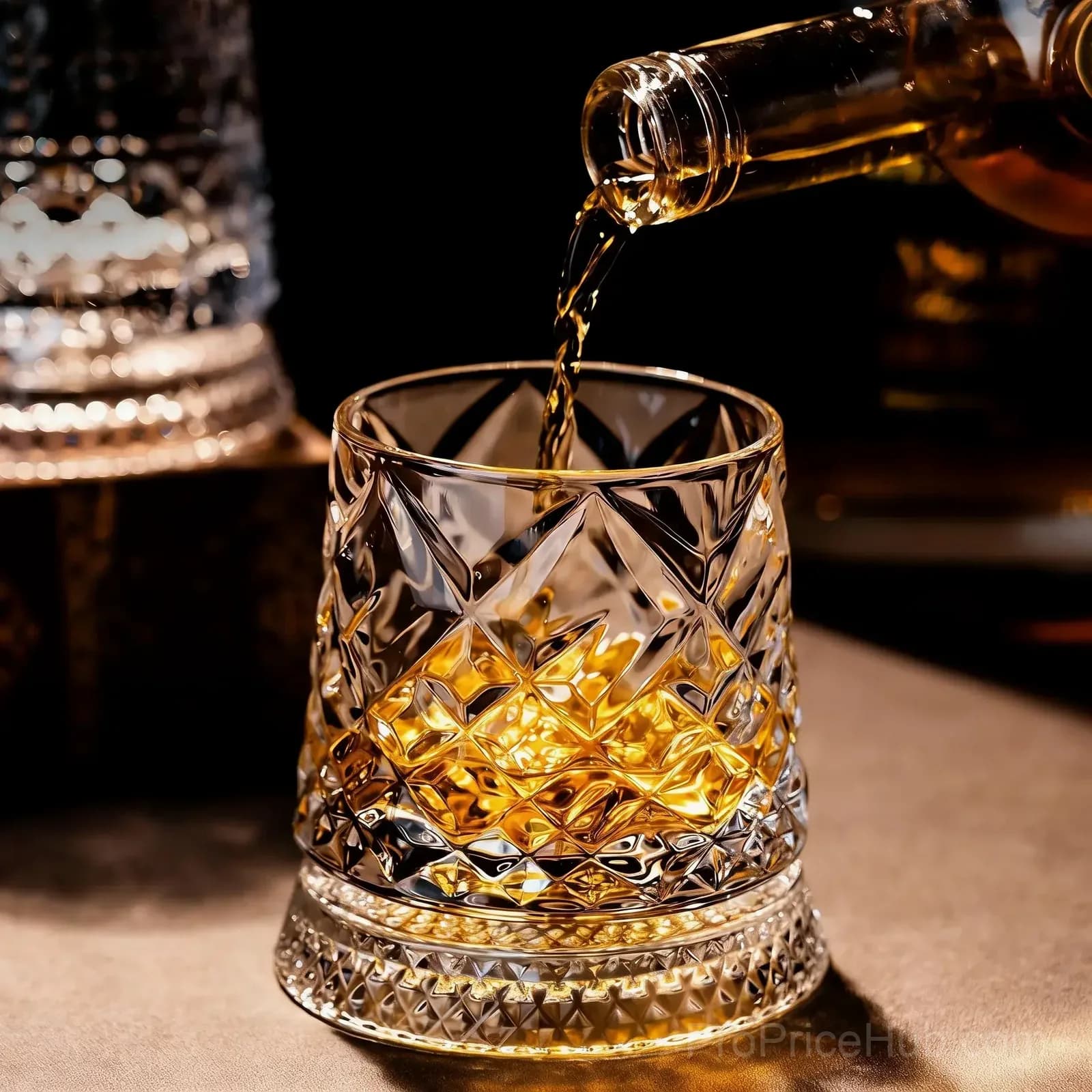 Whiskey Glass with Smooth Spin and Glow Effect - Perfect Gift - Main