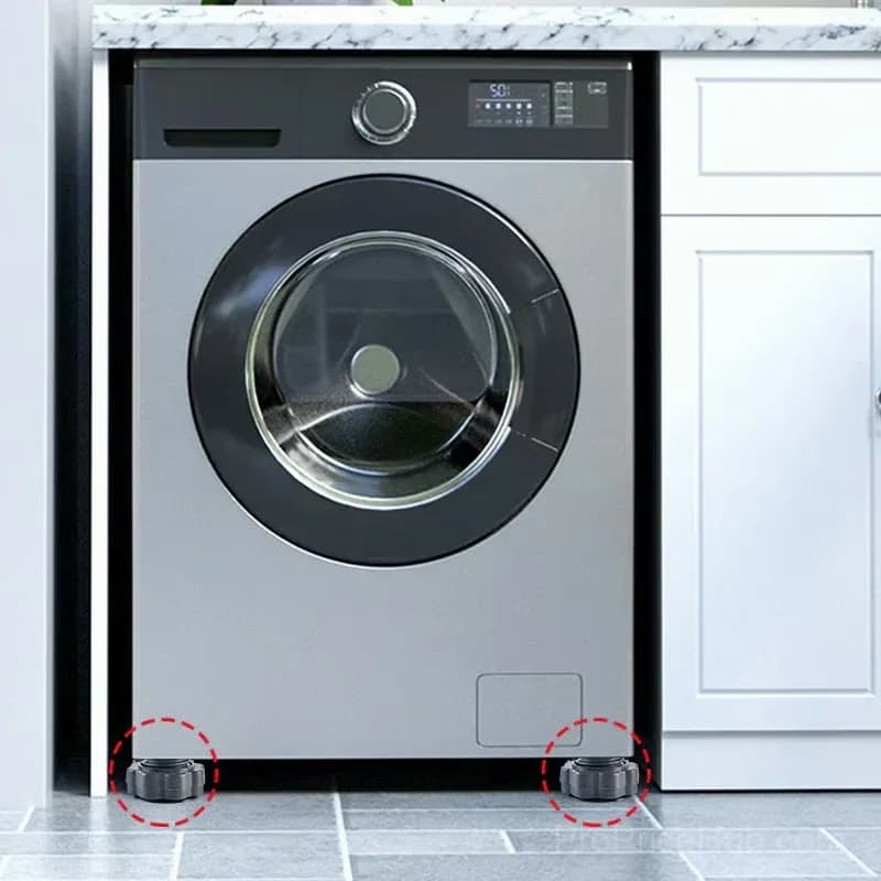 4-Piece Height-Adjustable Washing Machine Stand Set - View 5
