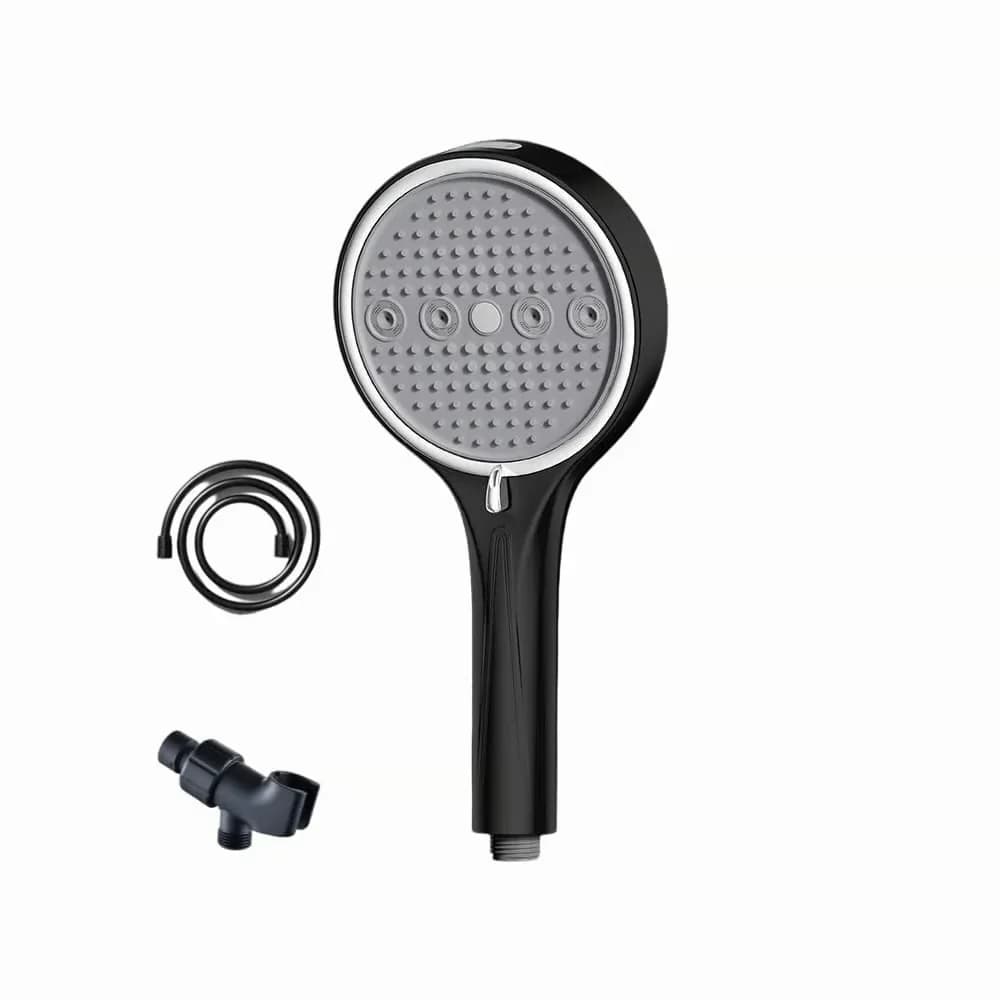 White High-Pressure Handheld Shower Spray Set - Alt