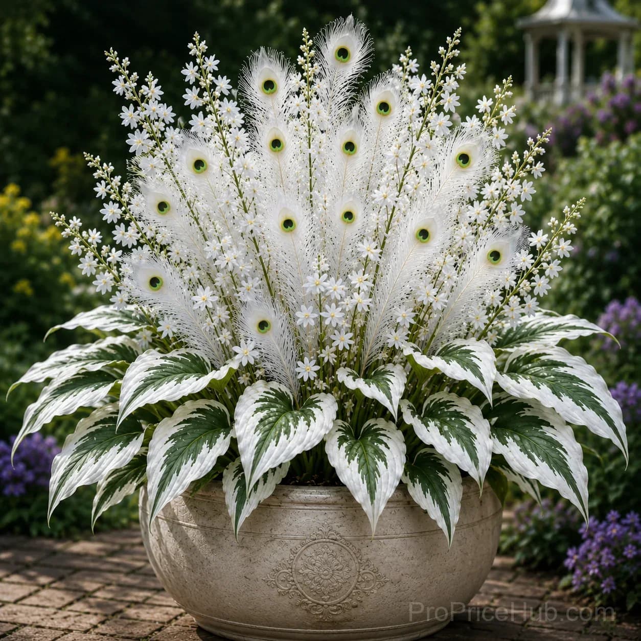 Peacock Flame Hosta Bulbs for Shade Gardens - View 3
