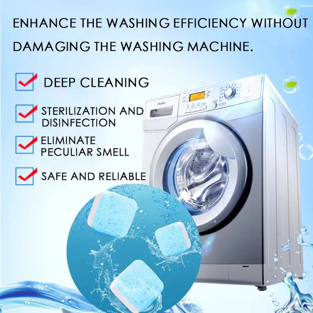 Washing Machine Deep Cleaner Tablets, 24 Count (2 Boxes) - View 9