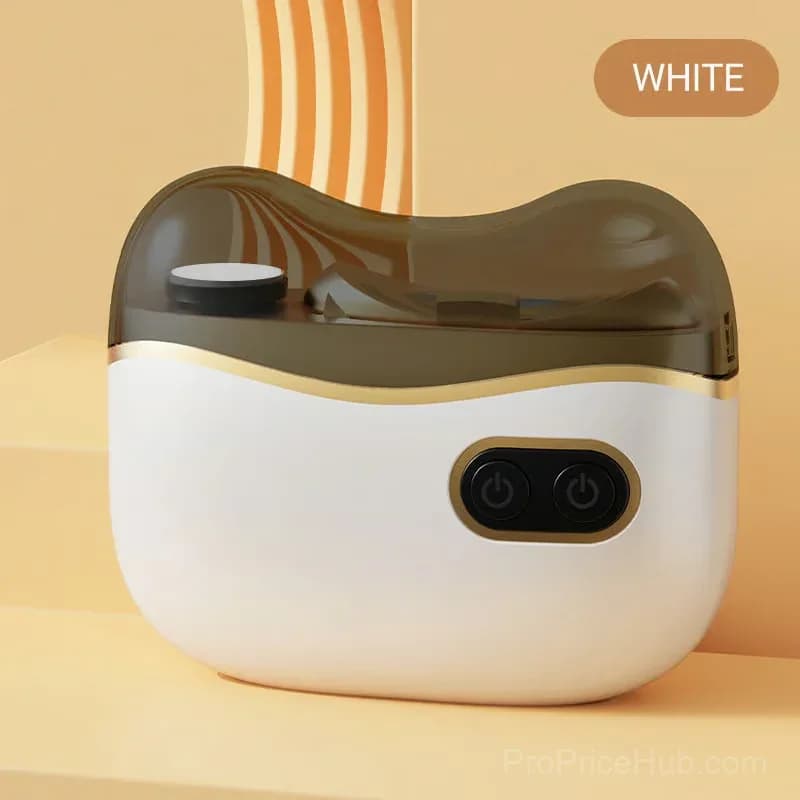 2-in-1 Rechargeable Electric Nail Kit, 6 Attachments, White - Main