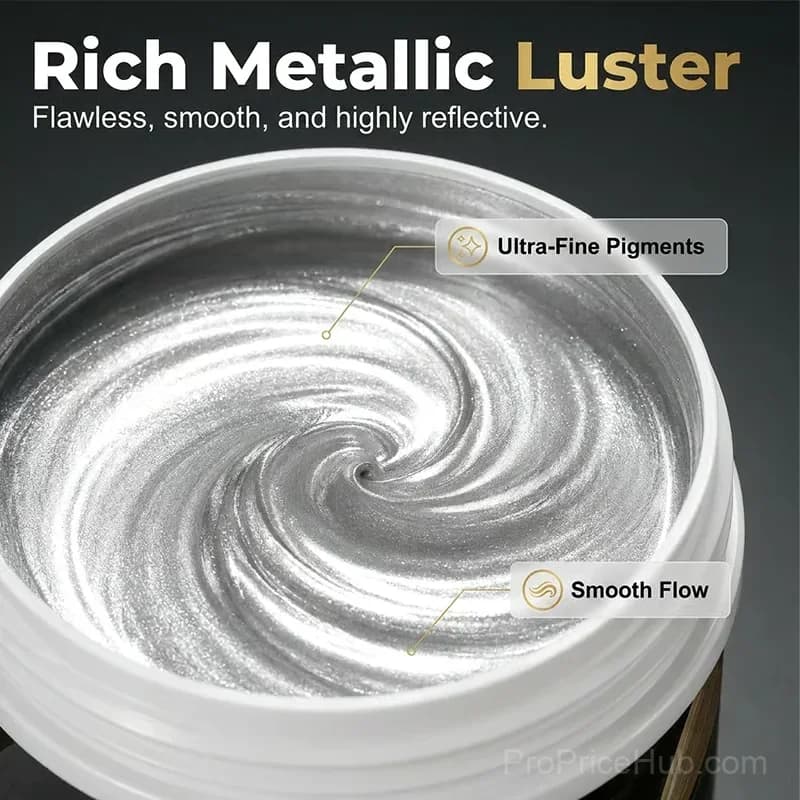 Water-Based Silver Paint for Metal and Wood, 80ml - View 9