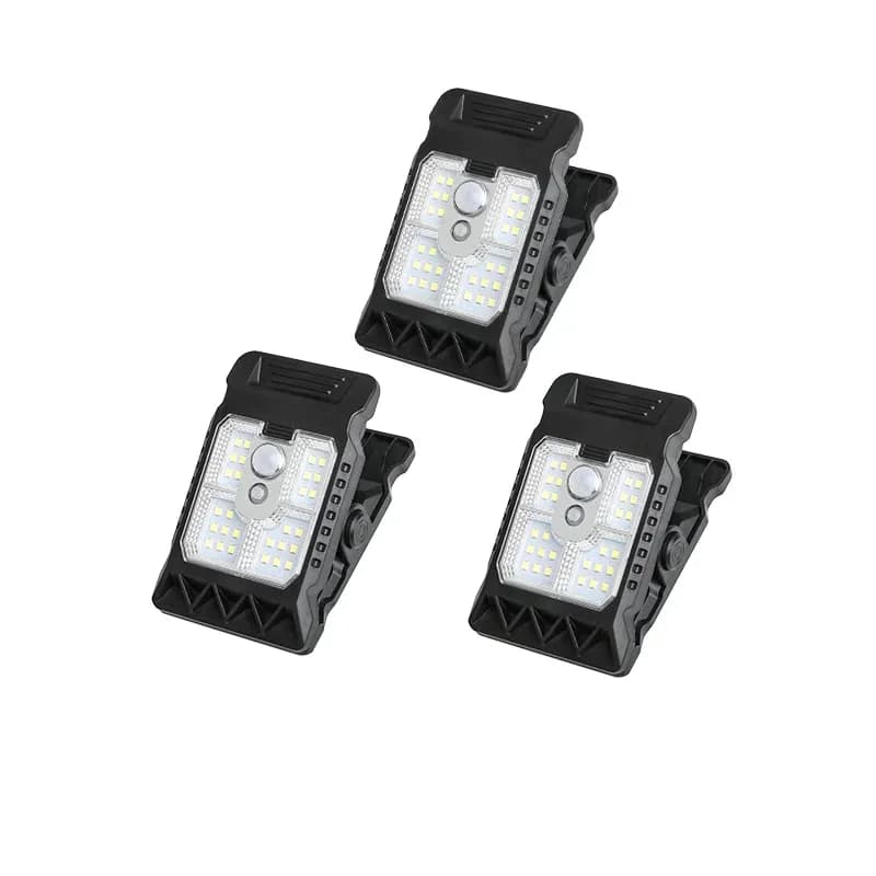 3-Pack Solar Clip LED Lights with Motion Sensor - Main