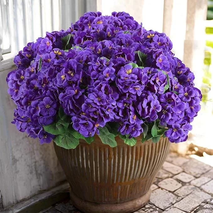 Artificial Geranium Flowers for Outdoors - View 5