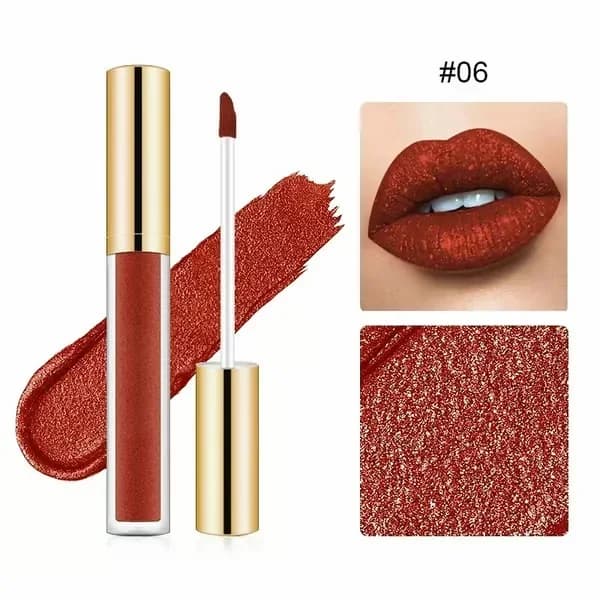 Metallic Liquid Diamond Glitter Lipstick #01 - View 11