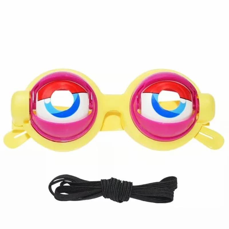 Yellow Funny Prop Glasses Novelty Costume Accessory - Main