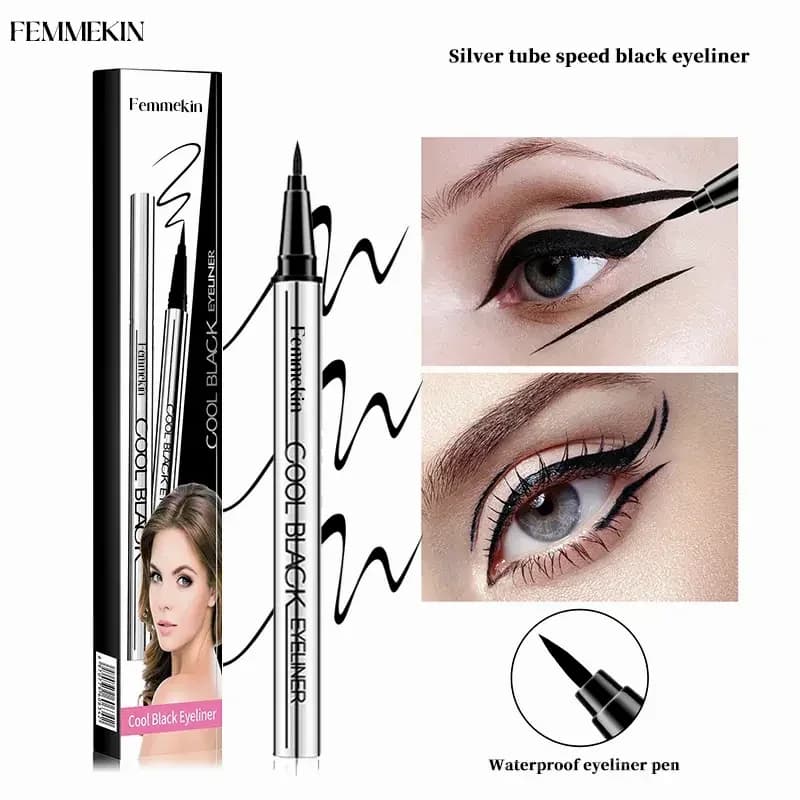 Cool Black/Brown Waterproof Eyeliner - 24hr Long-Lasting, One Stroke Formula - View 9