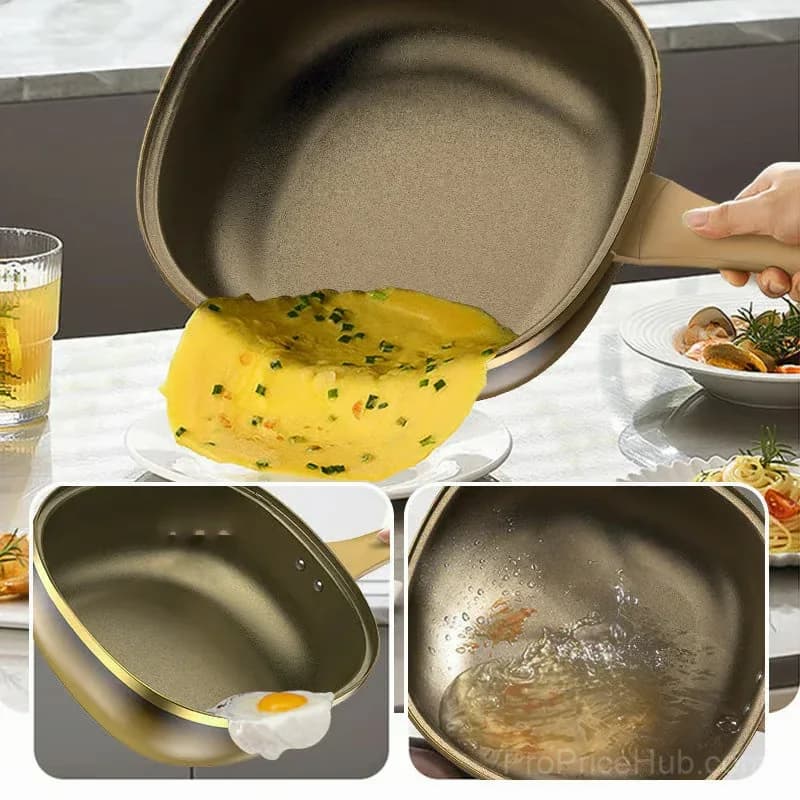 12-Inch Titanium Alloy Nonstick Pot with Lid - Alt