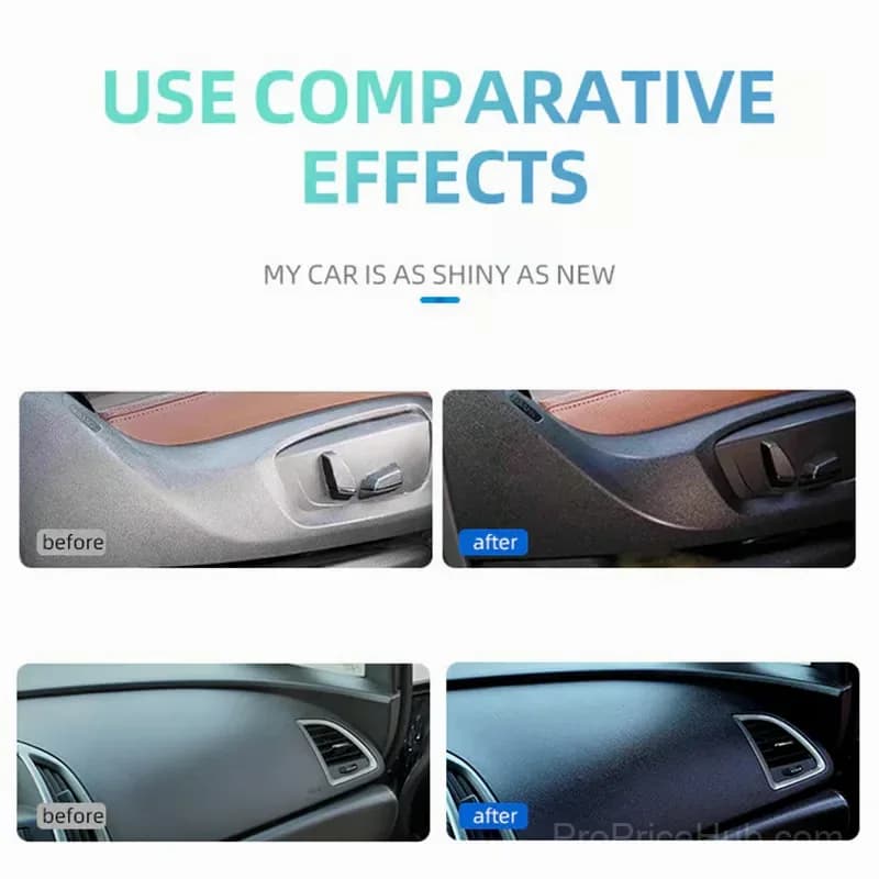 Multipurpose Car Plastic Restorer Spray, 200ml with Towel & Sponge - View 6