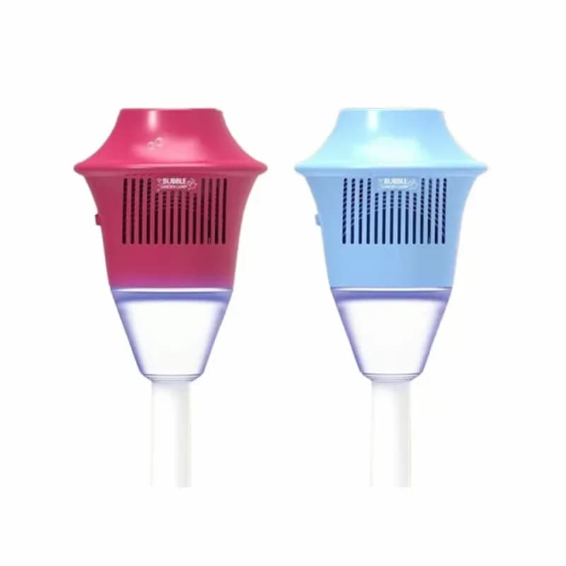 Kids Electric Bubble Maker, Street Lamp Design, Red - View 3