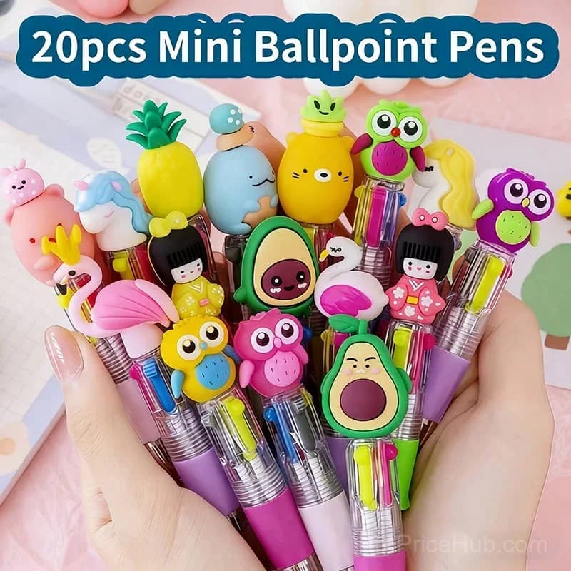 20-Pack Mini 4-in-1 Multicolor Pens for Kids - Main