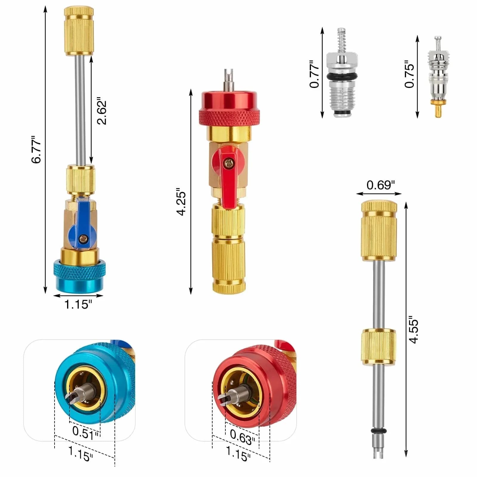 Auto AC Valve Core Remover Installer Tool - View 3