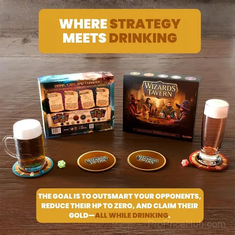 Wizards Tavern Fantasy Drinking Game with Dice and Spells - View 10