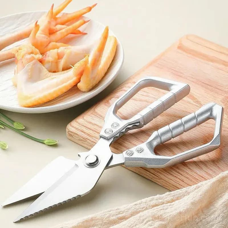Heavy-Duty Multifunction Kitchen Shears, Silver - View 6