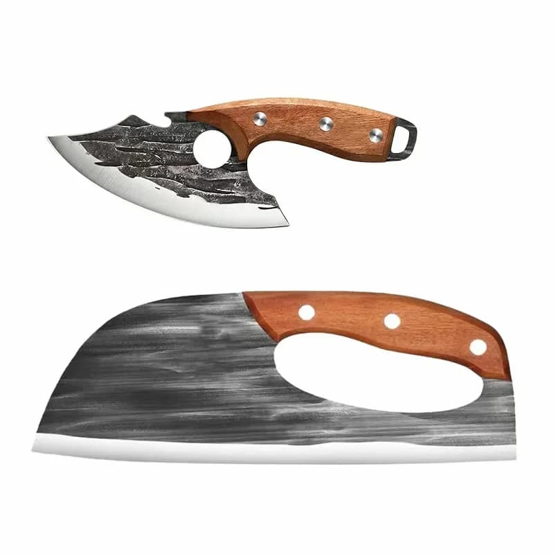 Hand-Forged Chef Knife and Cleaver Set, 1 Set - Main