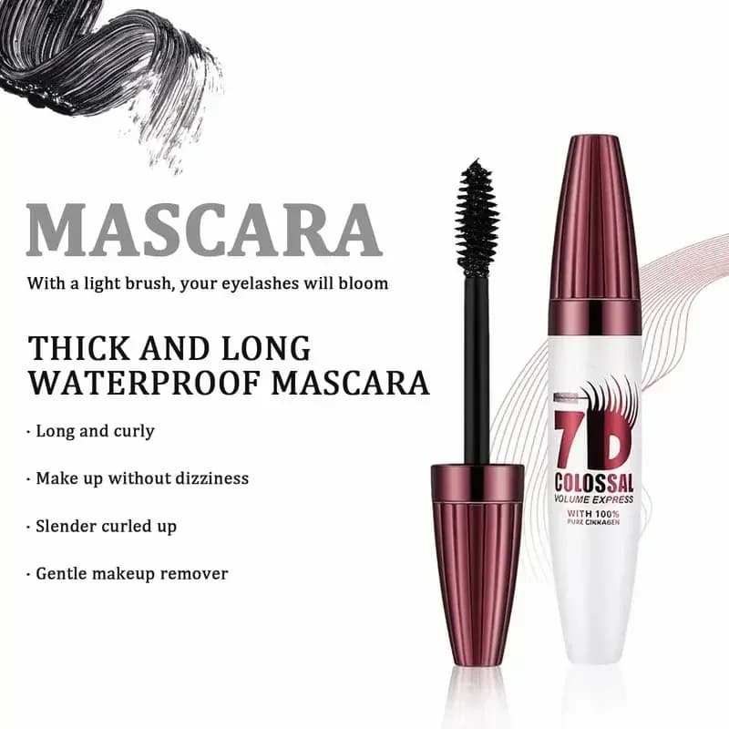 7D Waterproof Mascara – 24H Volume & Curl, Smudge-Proof - View 6