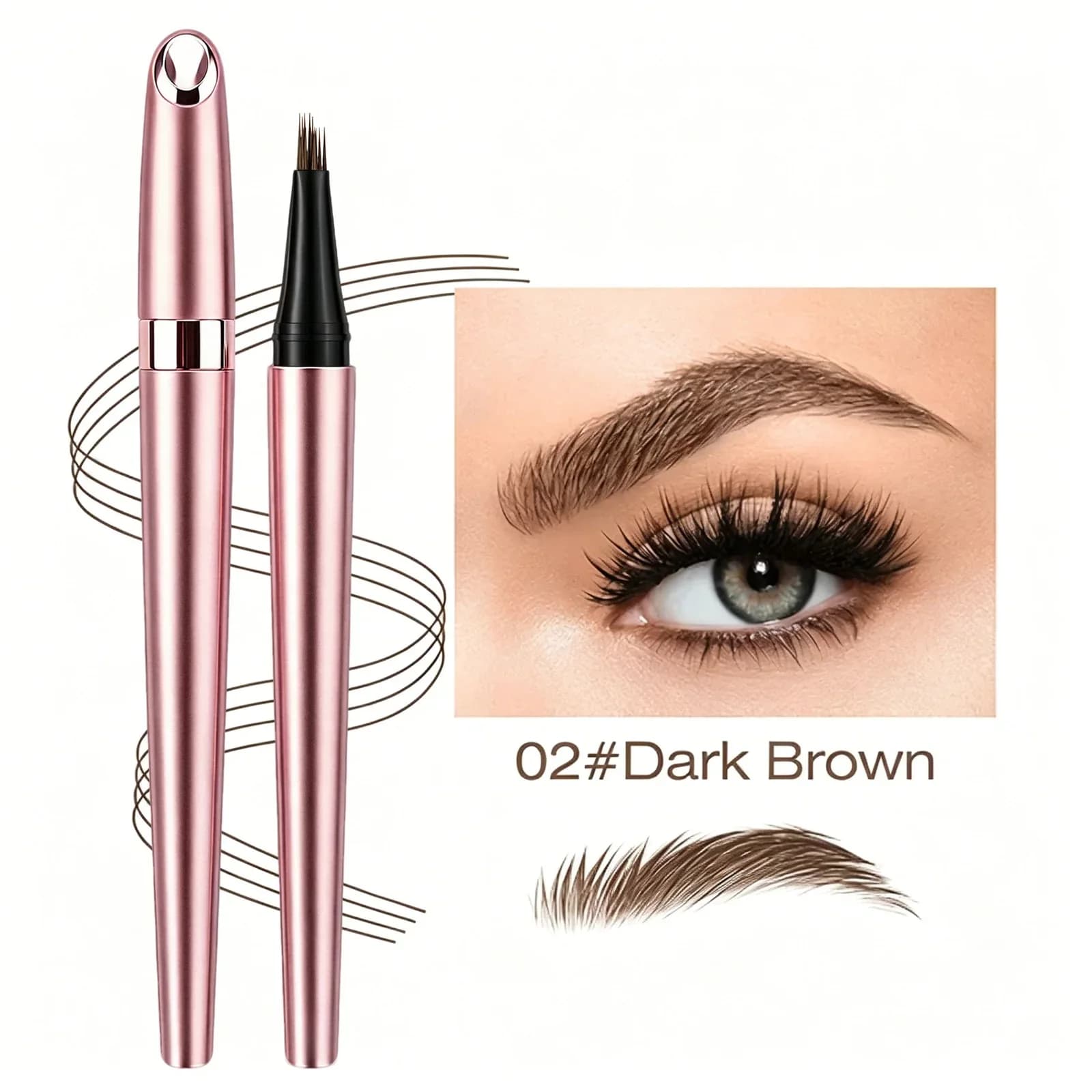 Long Lasting Waterproof Micro Fork Brow Pen - View 10