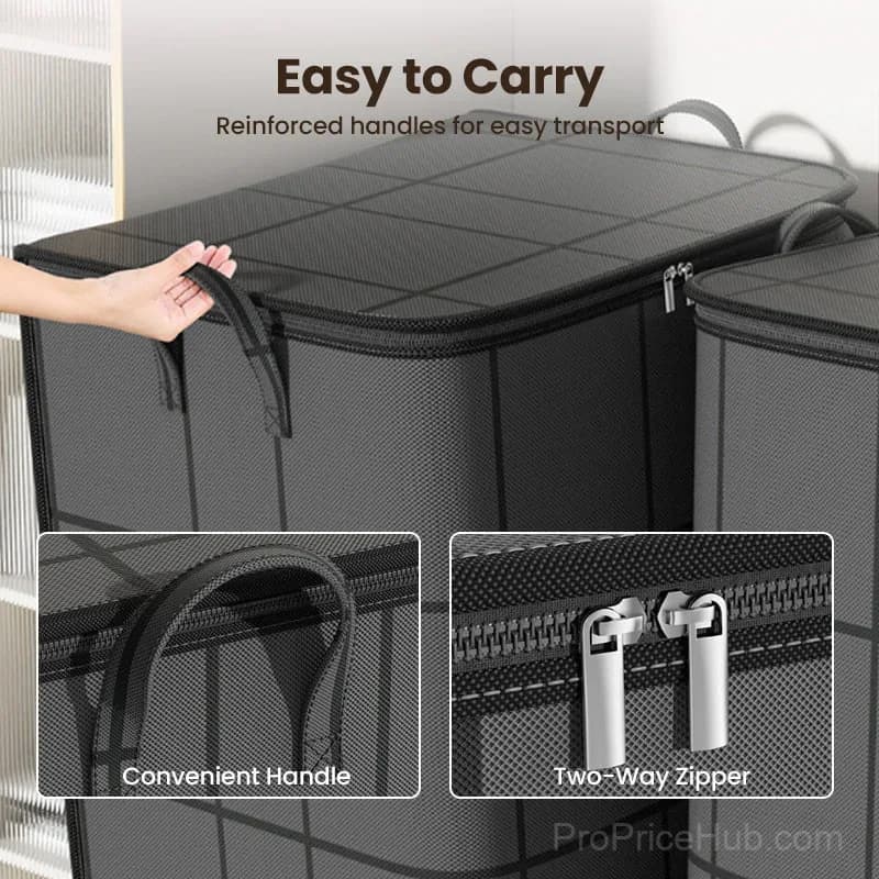 Dust Cover Duvet and Bedding Storage Bag – Large Capacity, Non-Woven Fabric, Foldable - View 4
