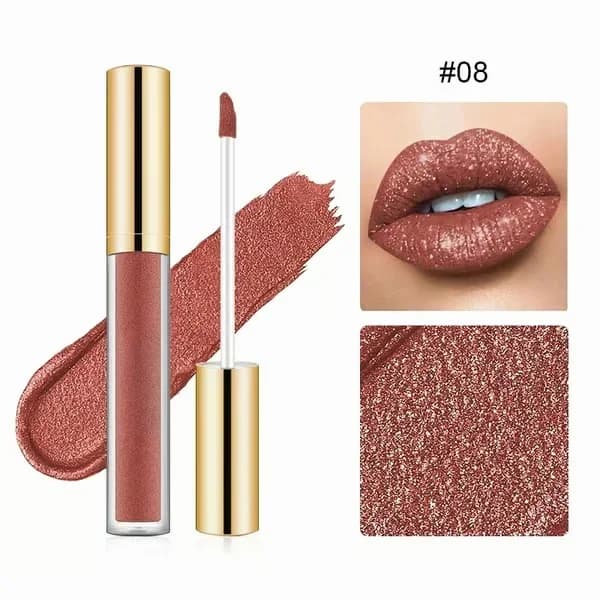Metallic Liquid Diamond Glitter Lipstick #01 - View 13