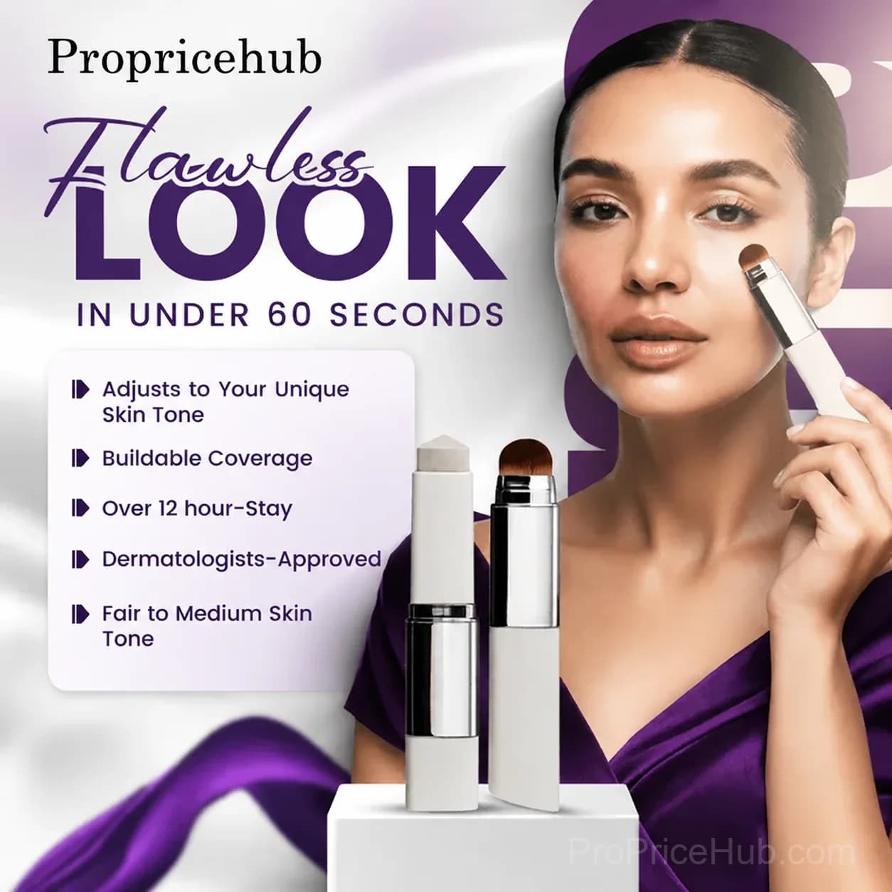 Propricehub™ Korean Color-Changing Foundation Stick - Main